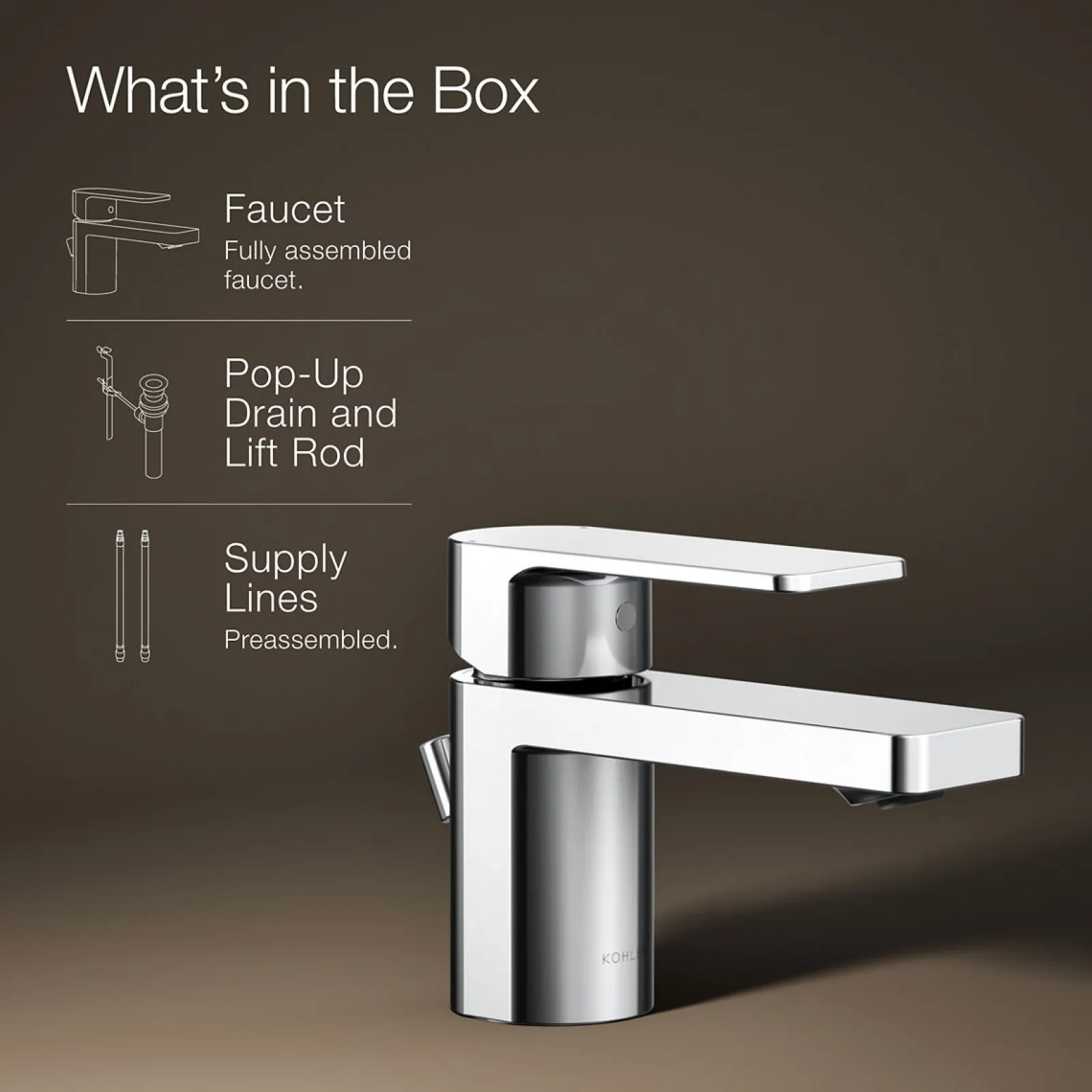 Low single-handle bathroom sink faucet, 1.2 gpm^Kohler Clearance
