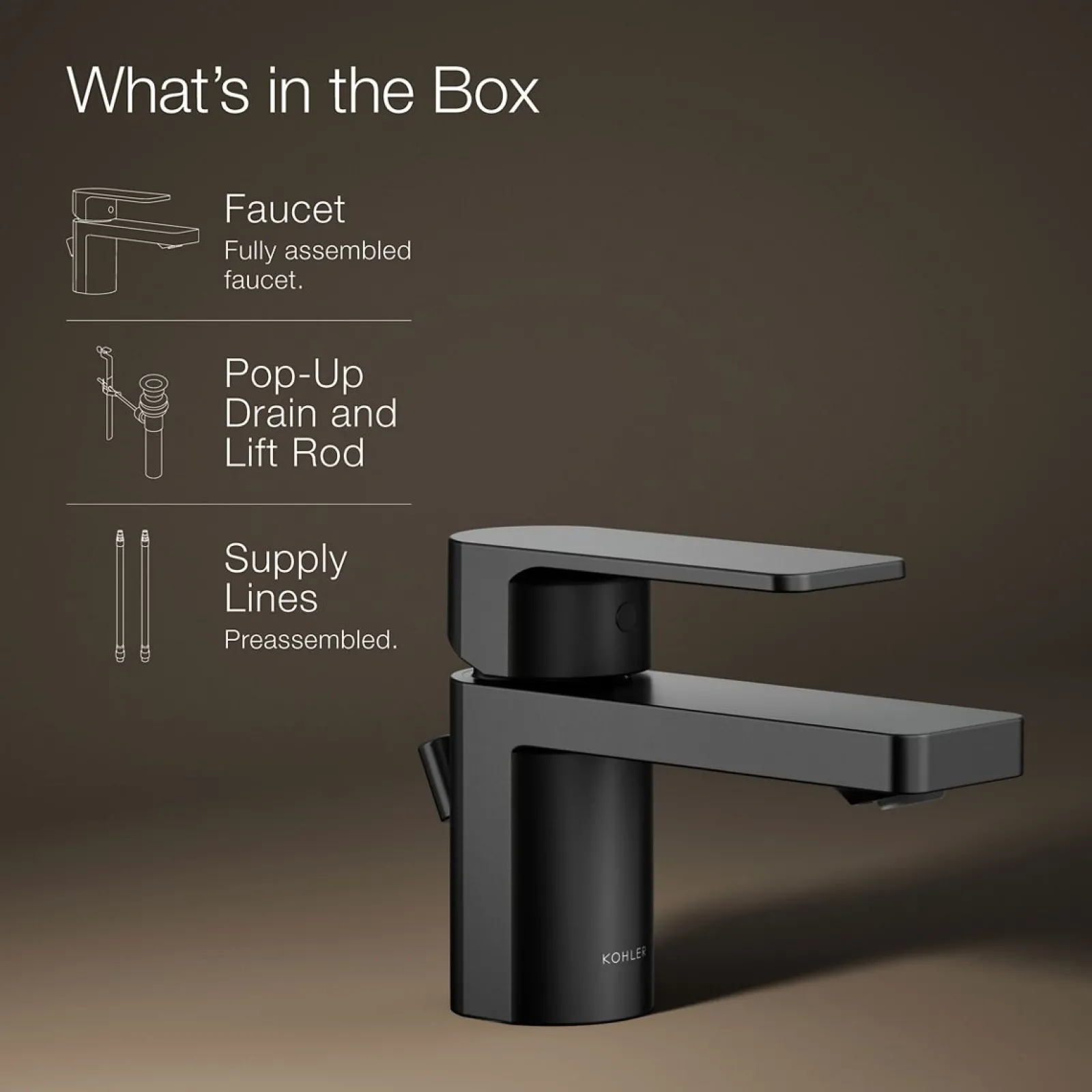 Low single-handle bathroom sink faucet, 1.2 gpm^Kohler Clearance