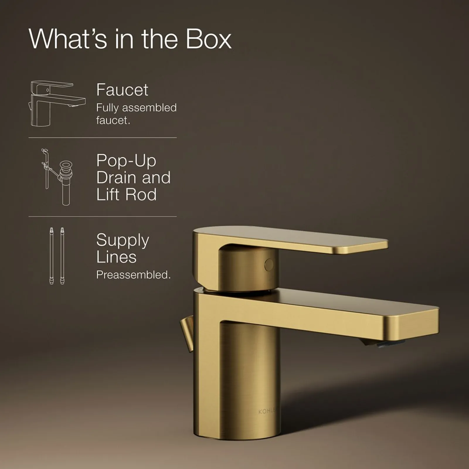 Low single-handle bathroom sink faucet, 1.2 gpm^Kohler Clearance