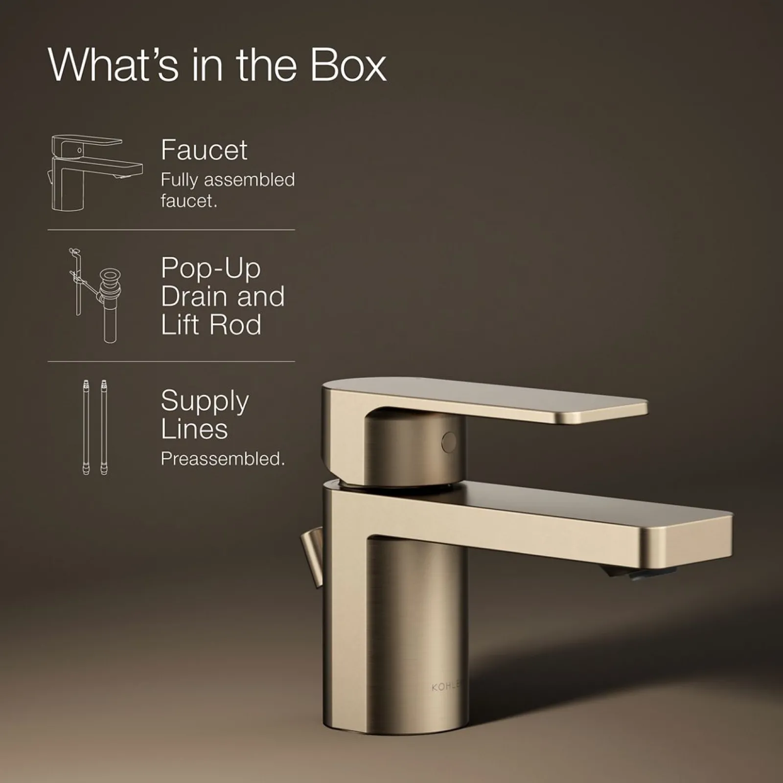 Low single-handle bathroom sink faucet, 1.2 gpm^Kohler Clearance