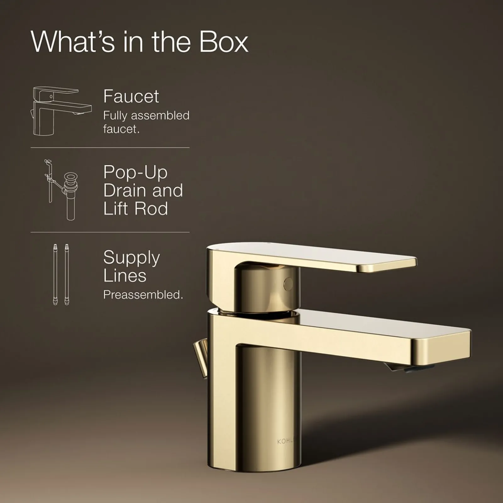 Low single-handle bathroom sink faucet, 1.2 gpm^Kohler Clearance