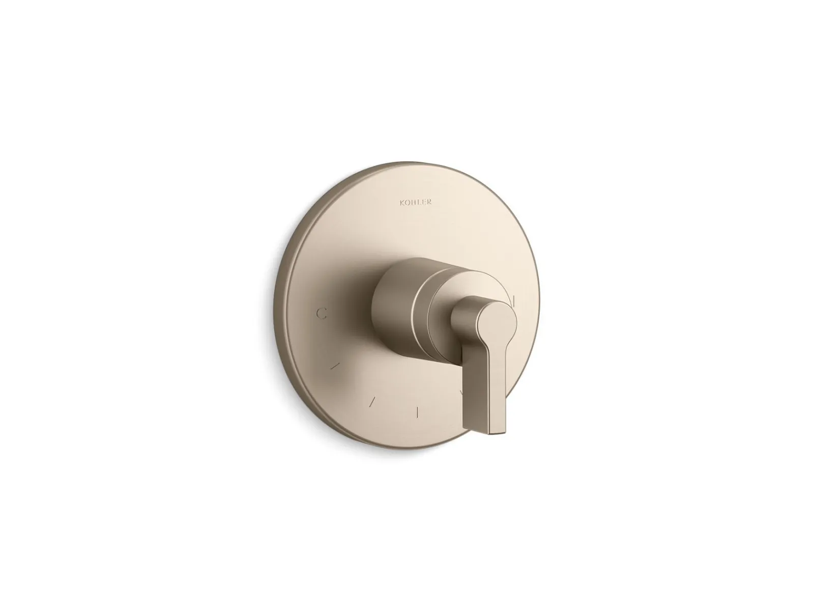 MasterShower® temperature control valve trim with Lever handle^Kohler Clearance
