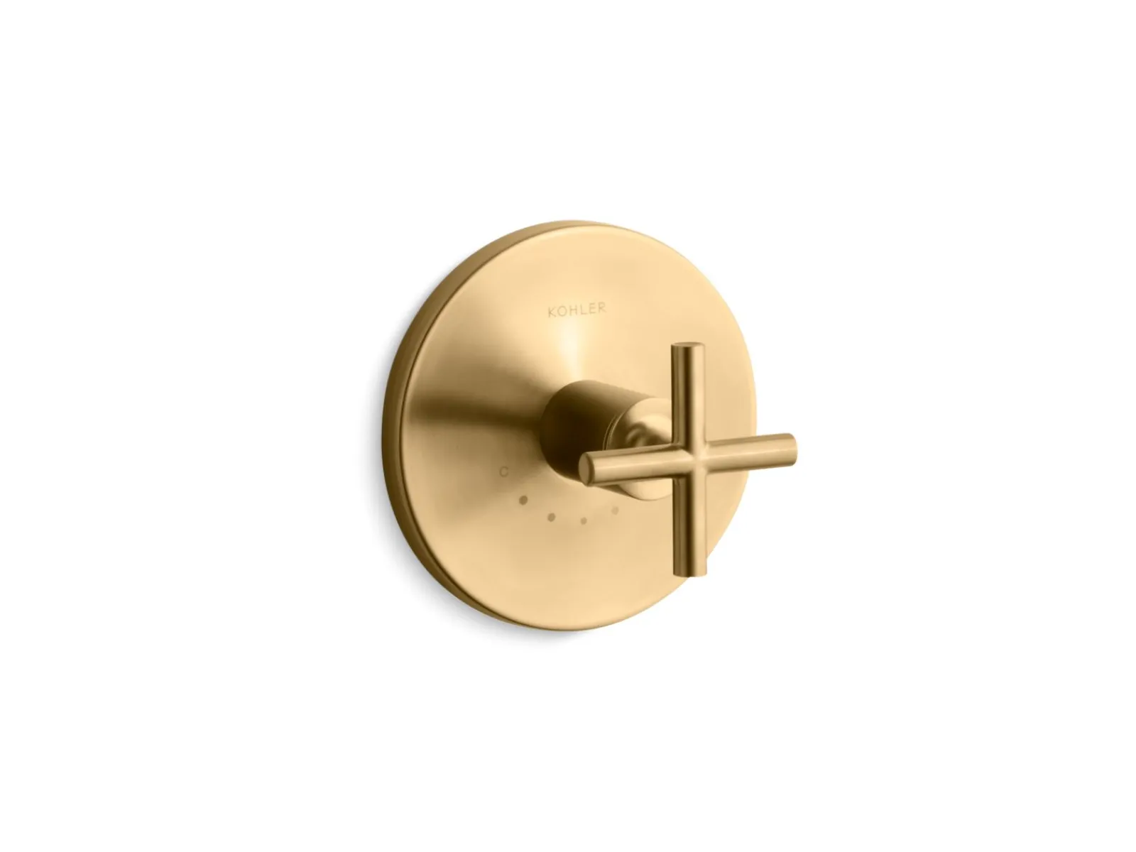 MasterShower® temperature control valve trim with cross handle^Kohler New