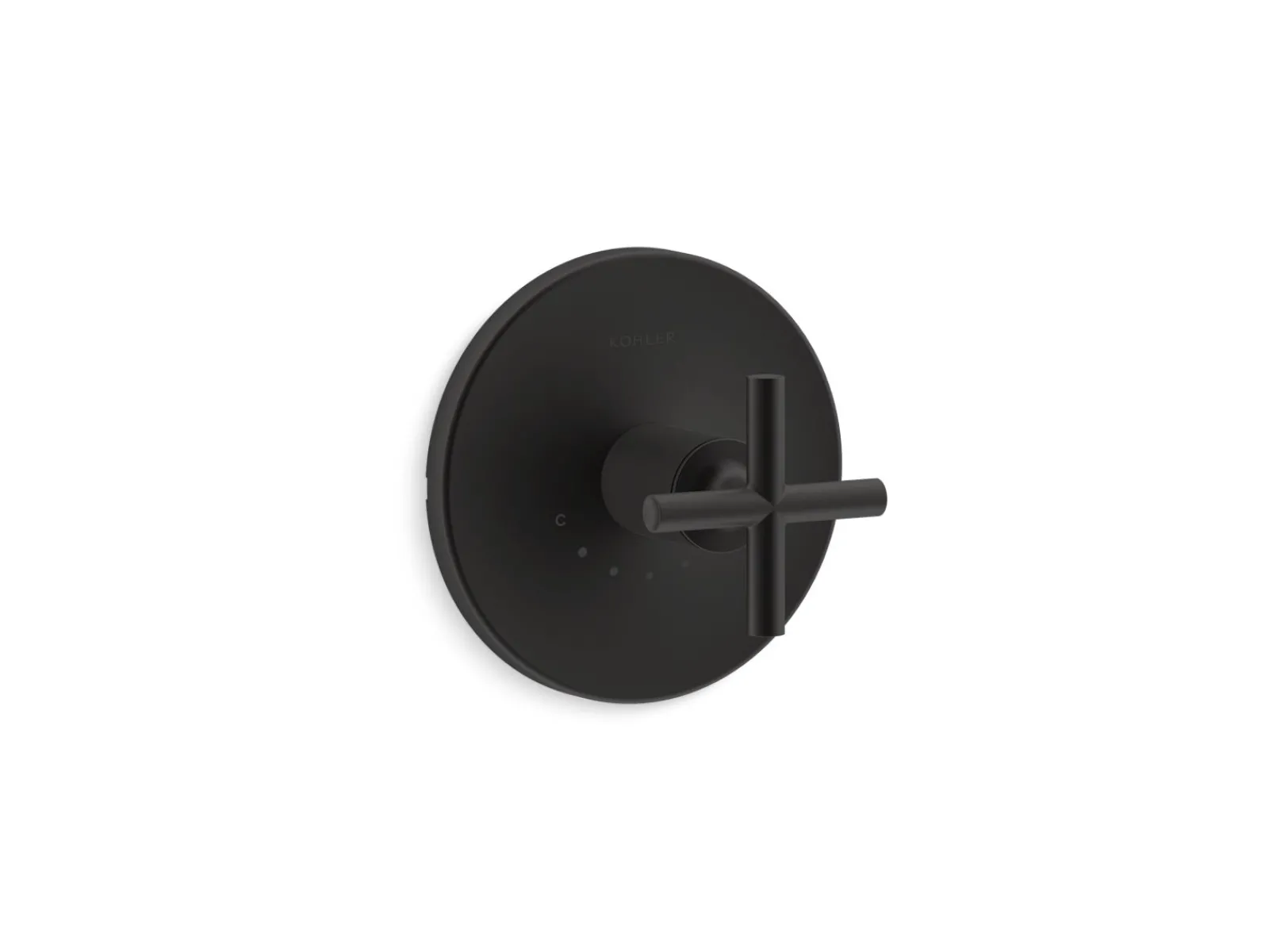 MasterShower® temperature control valve trim with cross handle^Kohler New