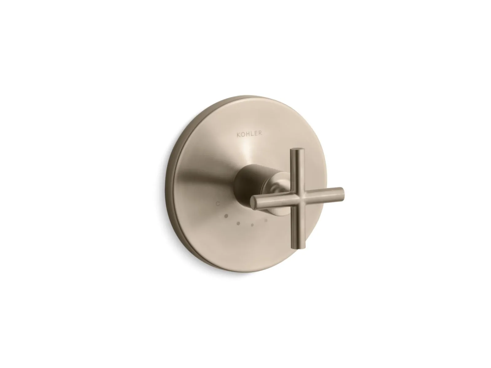 MasterShower® temperature control valve trim with cross handle^Kohler New