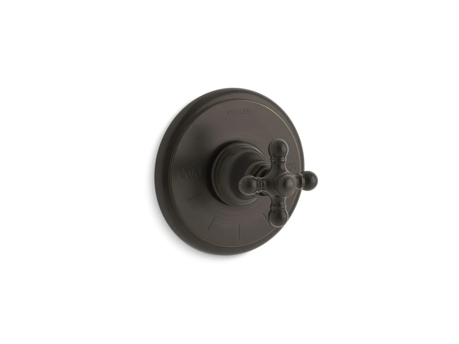 MasterShower® temperature control valve trim with cross handle^Kohler Online