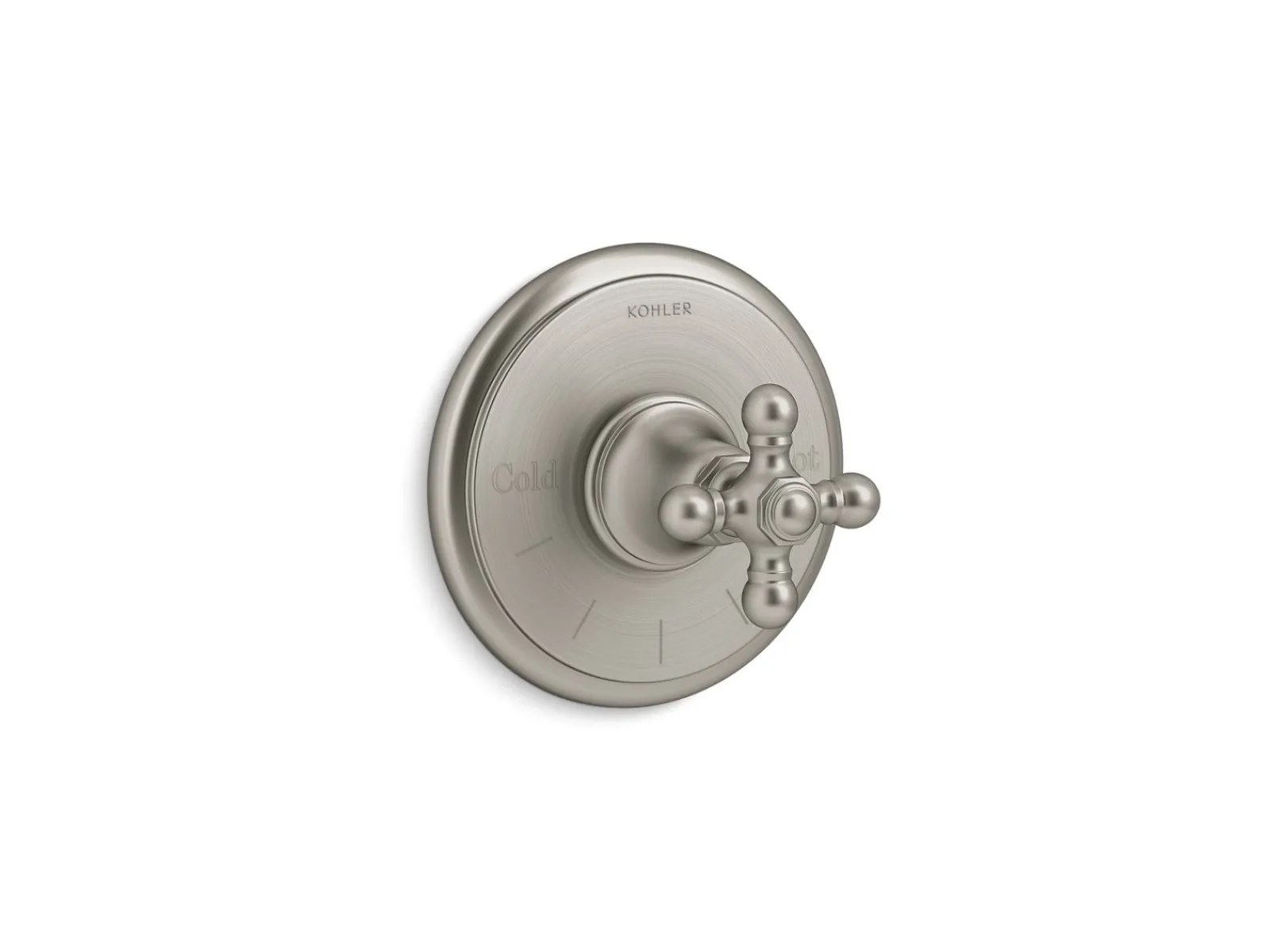 MasterShower® temperature control valve trim with cross handle^Kohler Online