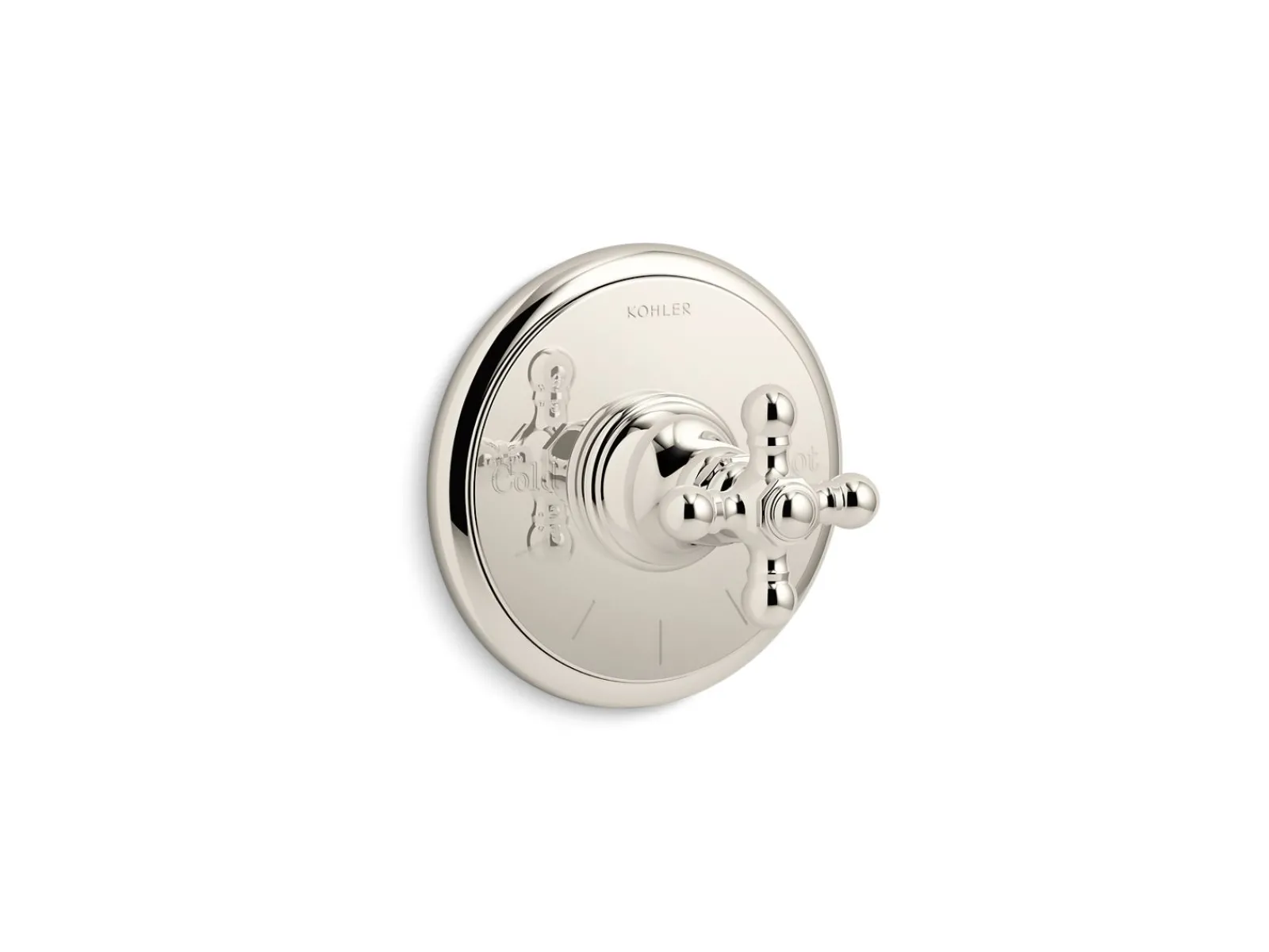 MasterShower® temperature control valve trim with cross handle^Kohler Online