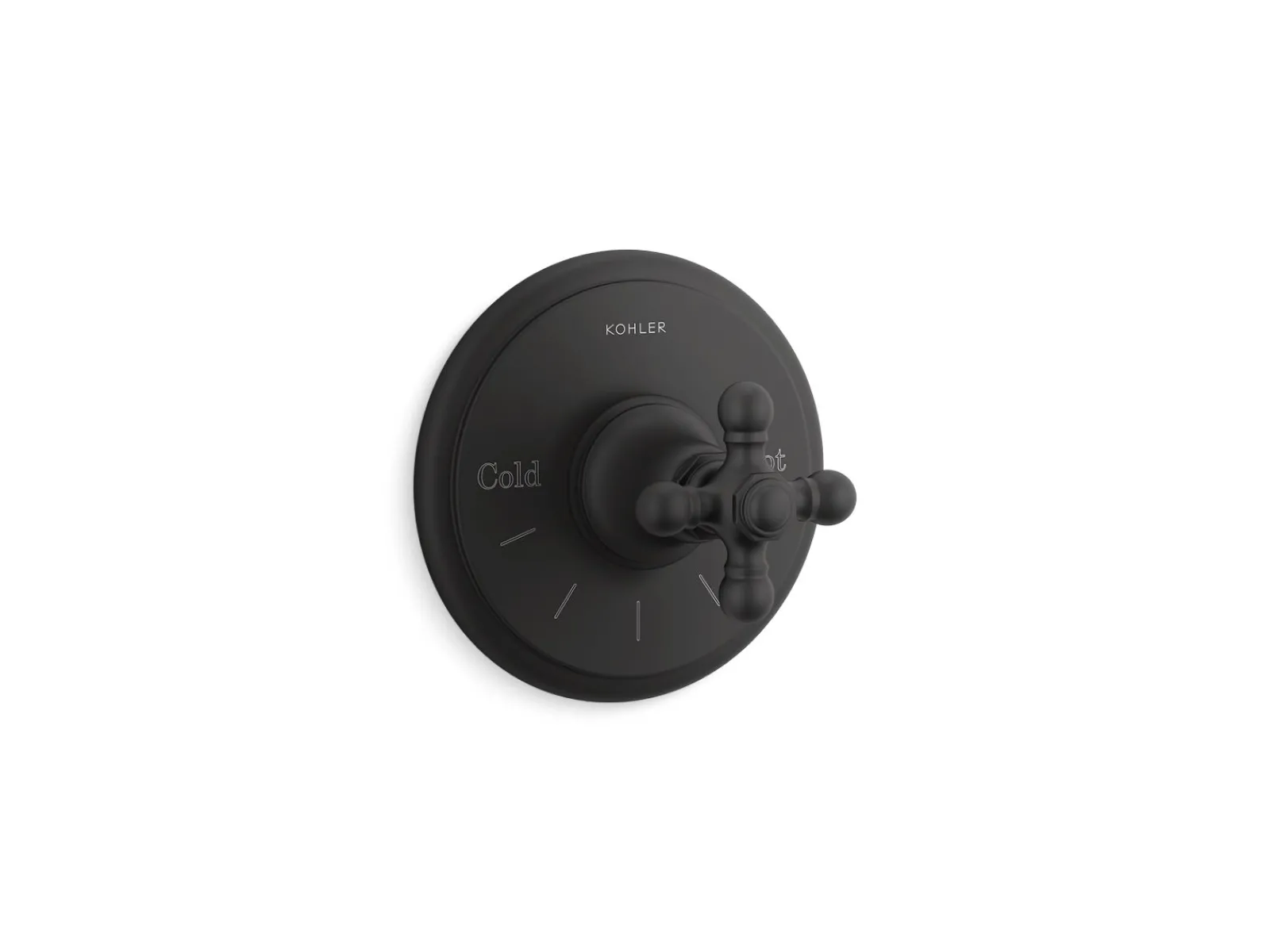 MasterShower® temperature control valve trim with cross handle^Kohler Online