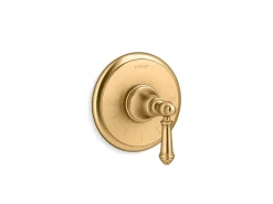 MasterShower® temperature control valve trim with lever handle^Kohler Hot