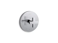 MasterShower® temperature control valve trim with cross handle^Kohler
