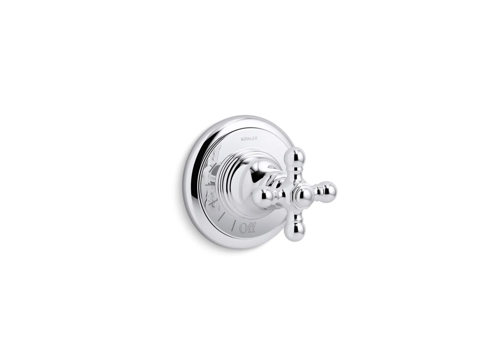 MasterShower® volume control valve trim with cross handle^Kohler Best
