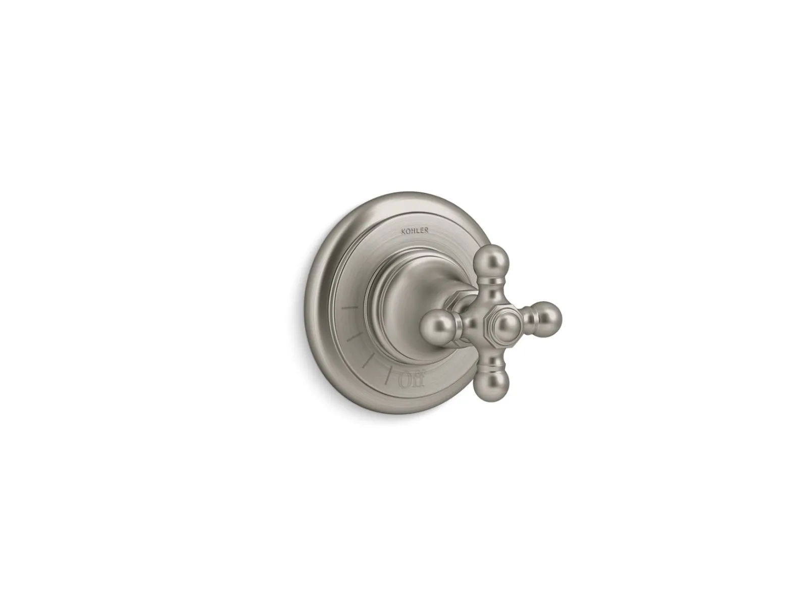 MasterShower® volume control valve trim with cross handle^Kohler Best