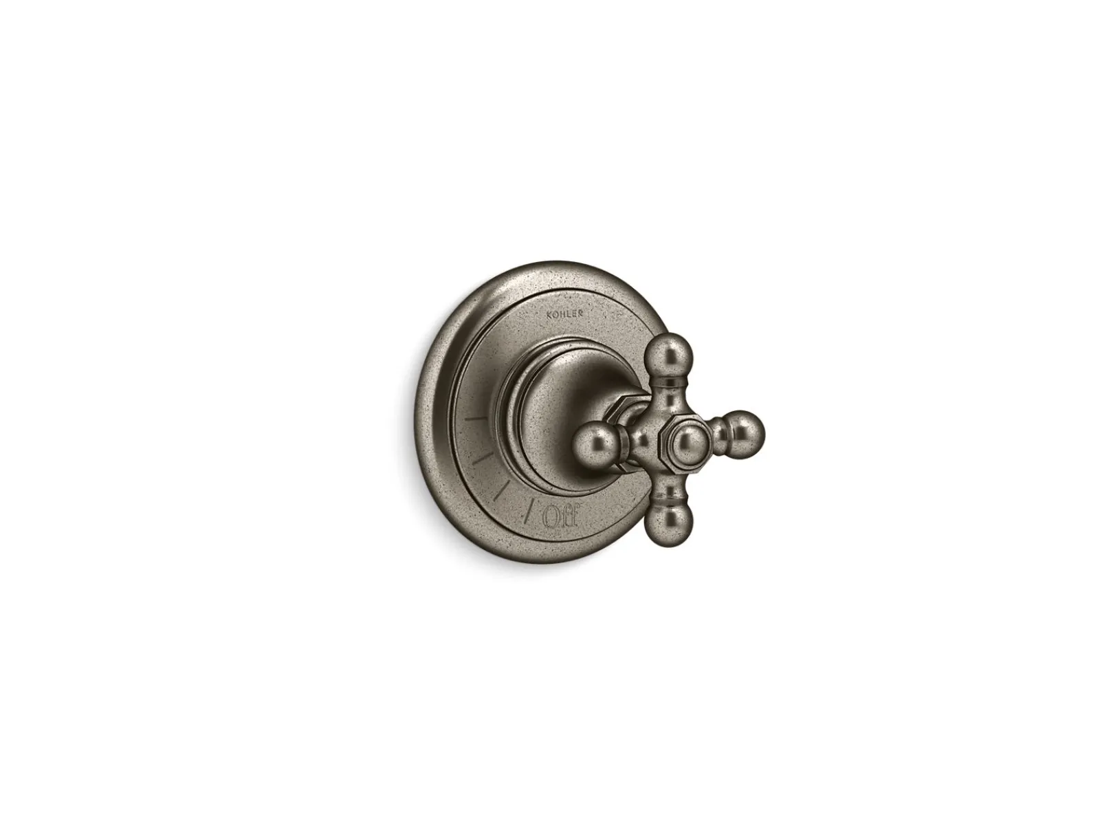 MasterShower® volume control valve trim with cross handle^Kohler Best