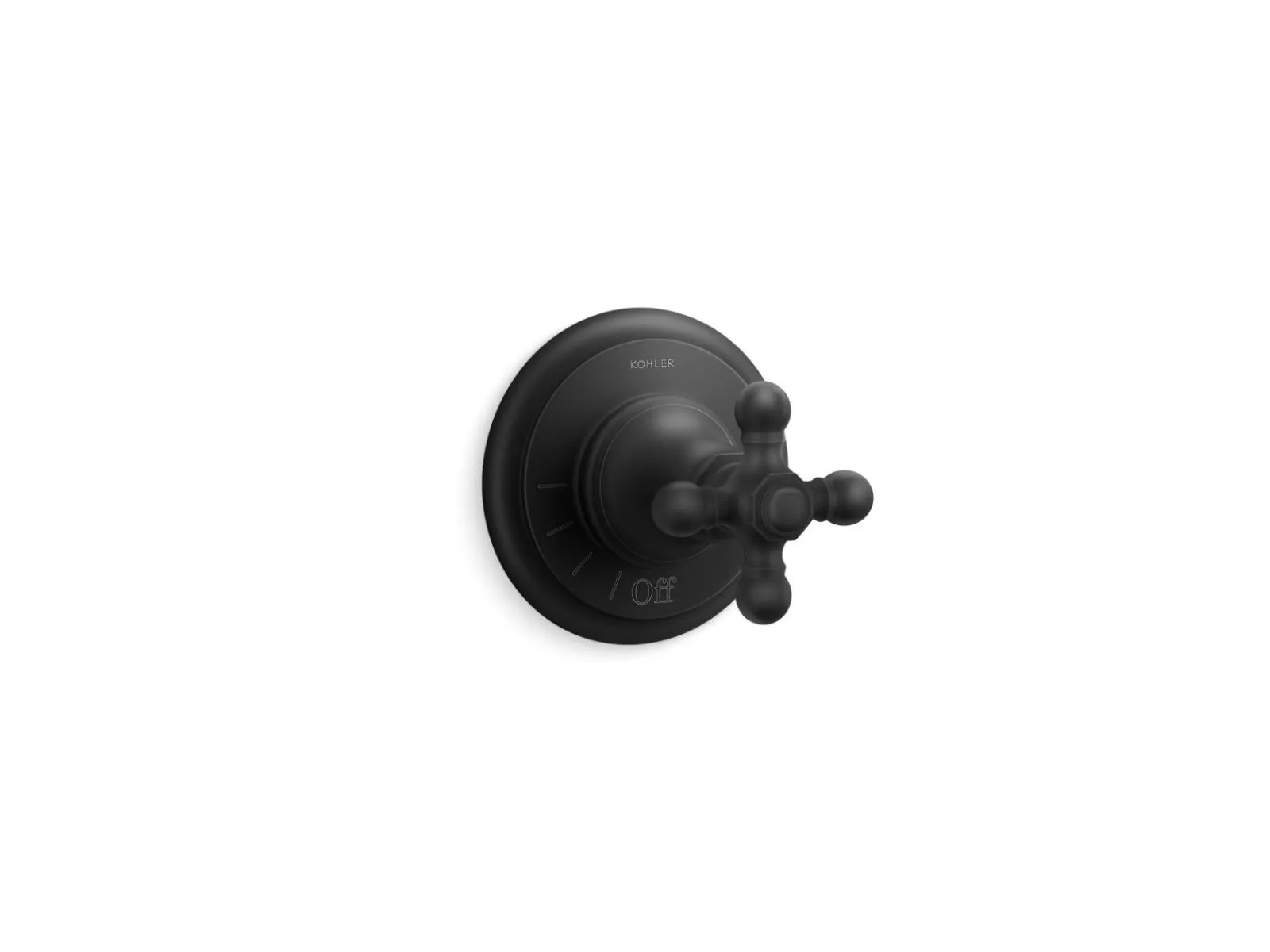 MasterShower® volume control valve trim with cross handle^Kohler Best