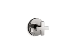 MasterShower® volume control valve trim with cross handle^Kohler
