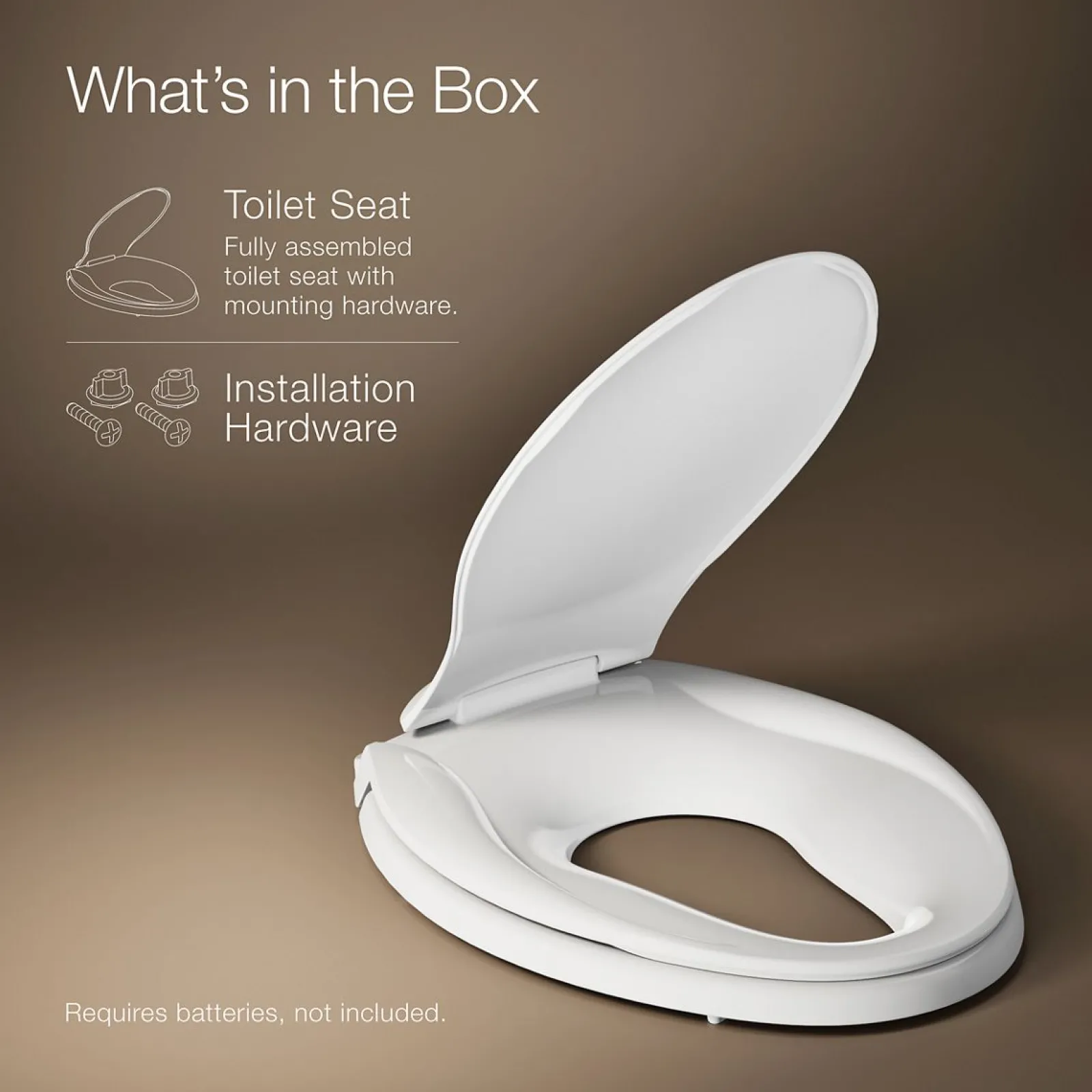 Nightlight ReadyLatch® Quiet-Close™ elongated toilet seat^Kohler Clearance