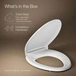 Nightlight ReadyLatch® Quiet-Close™ elongated toilet seat^Kohler Clearance