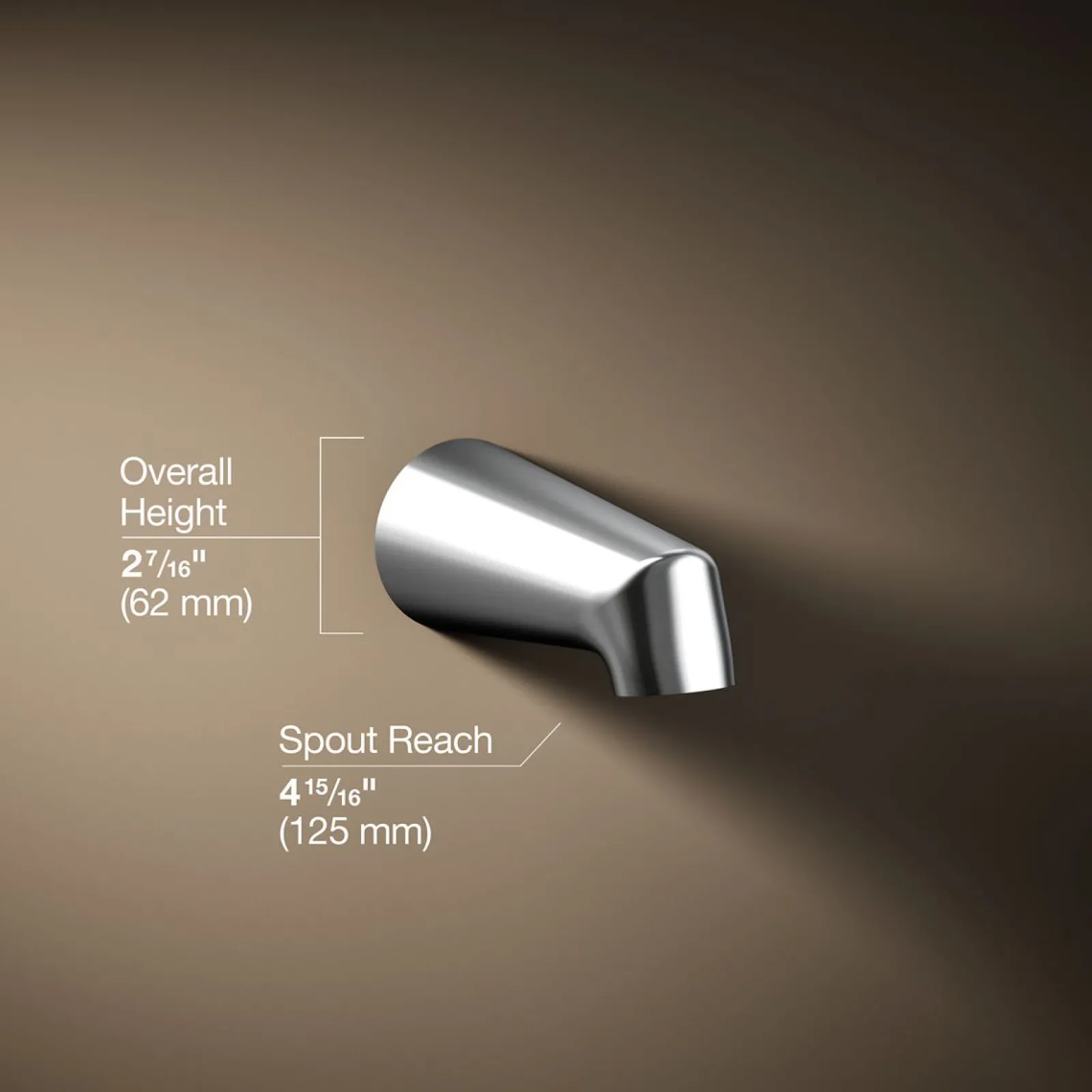 4-7/8" non-diverter bath spout^Kohler