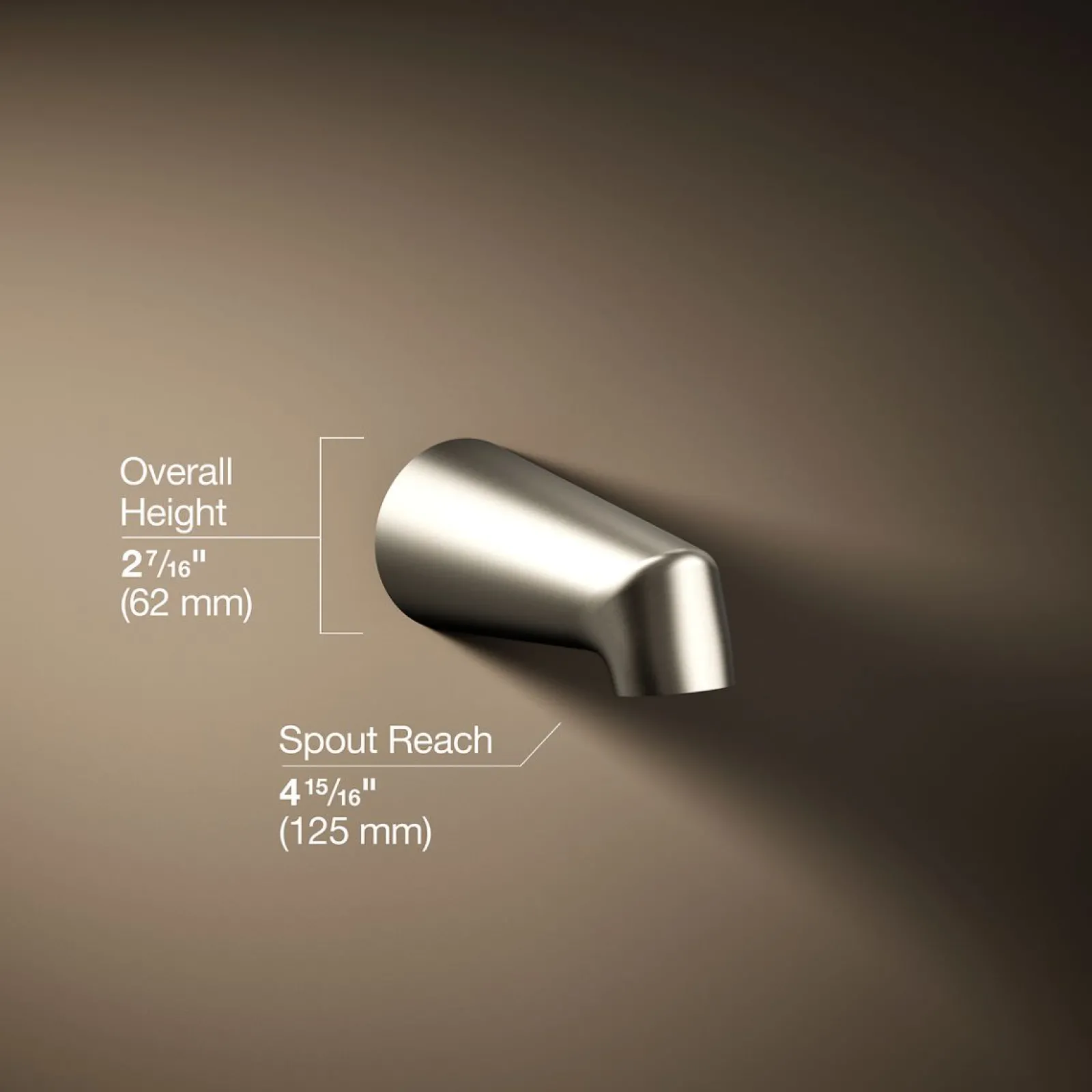 4-7/8" non-diverter bath spout^Kohler