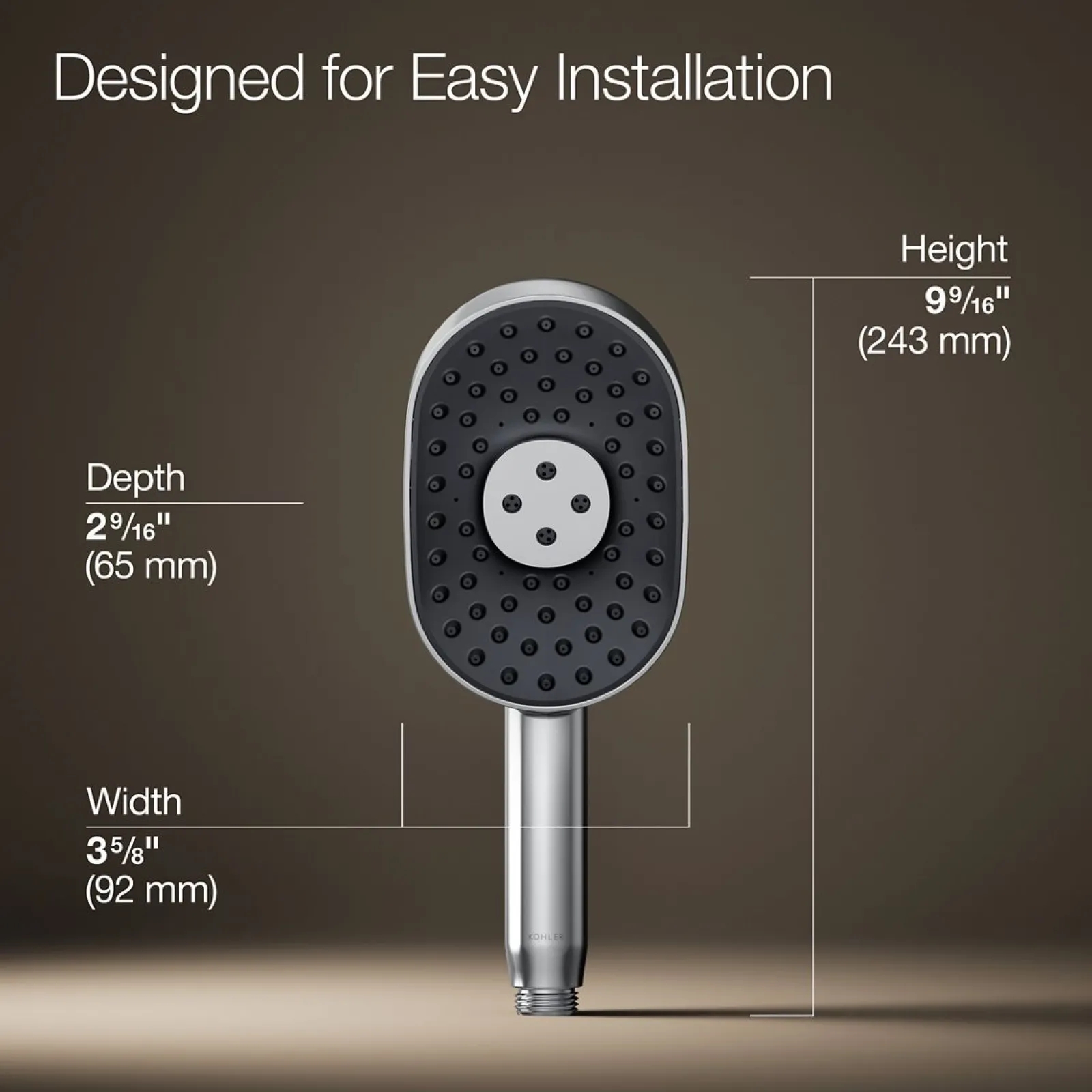 Oblong three-function handshower, 1.75 gpm^Kohler Online