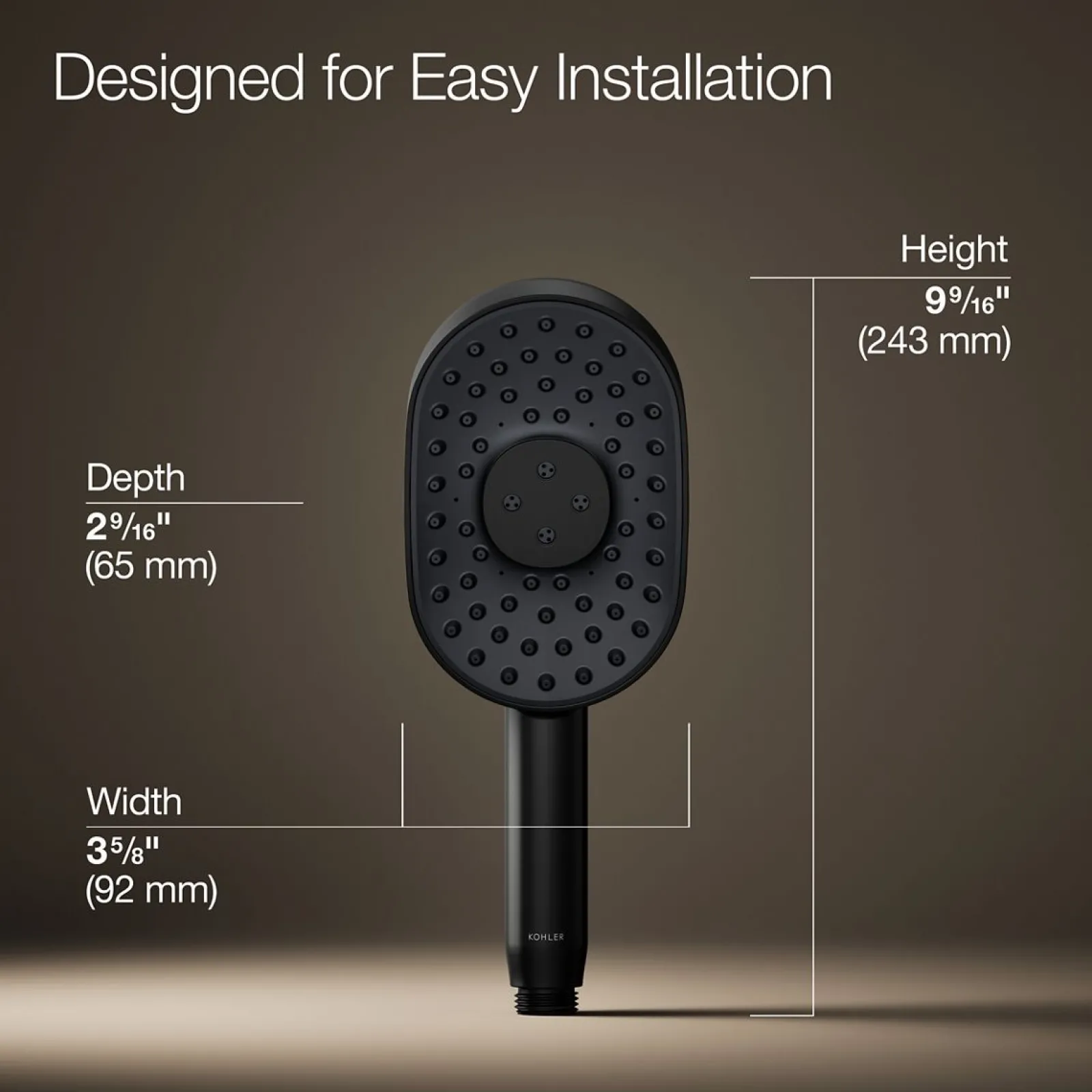 Oblong three-function handshower, 1.75 gpm^Kohler Online