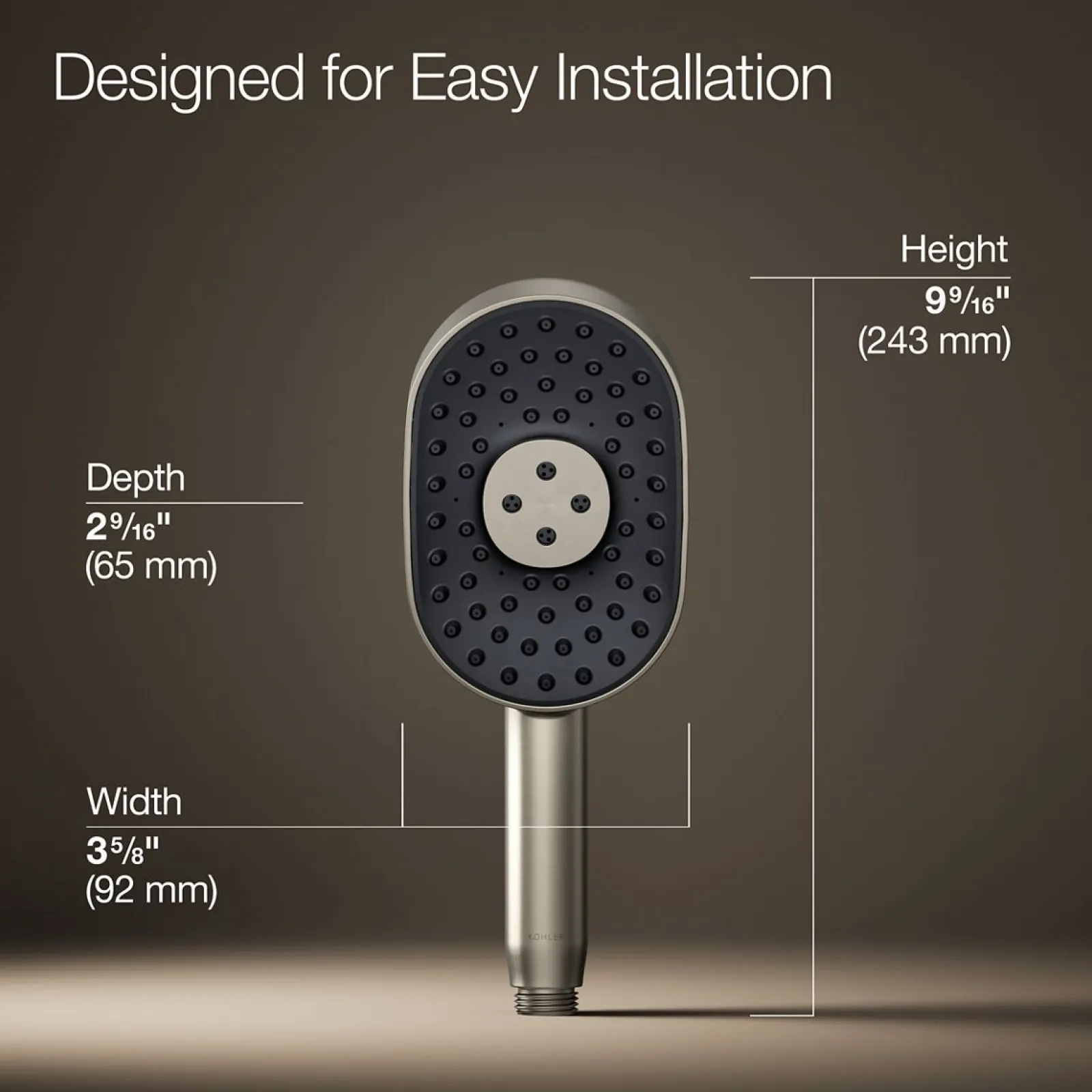 Oblong three-function handshower, 1.75 gpm^Kohler Online