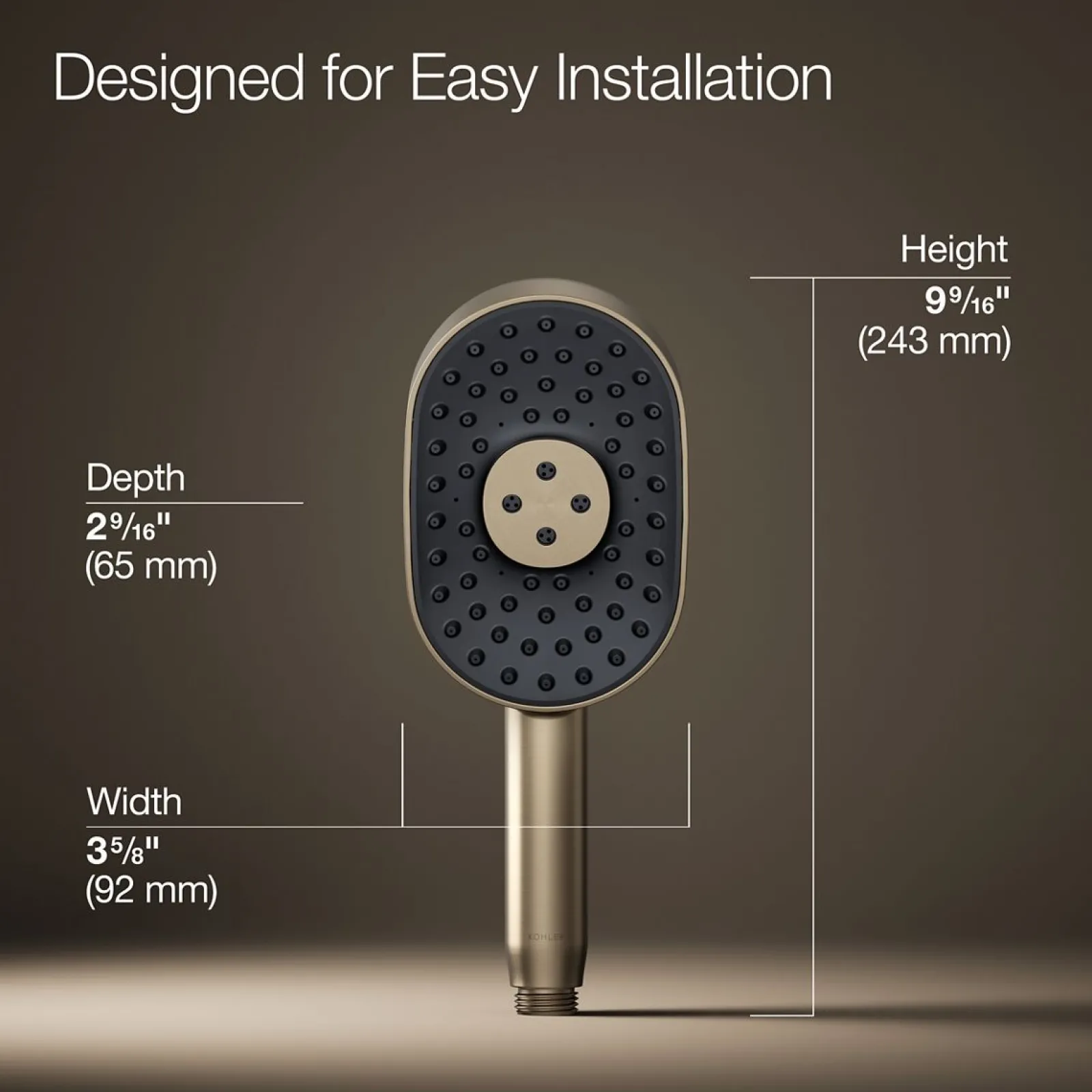 Oblong three-function handshower, 1.75 gpm^Kohler Online