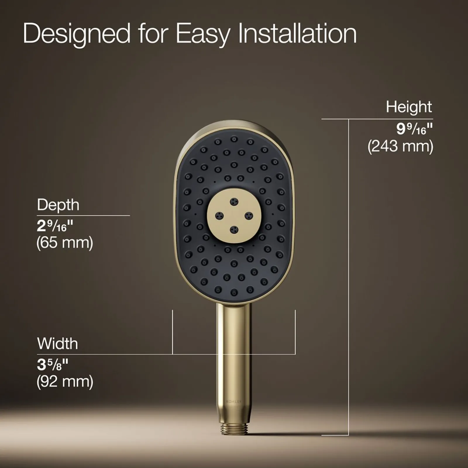Oblong three-function handshower, 1.75 gpm^Kohler Online