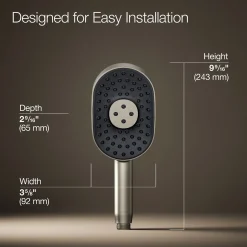 Oblong three-function handshower, 2.5 gpm^Kohler New