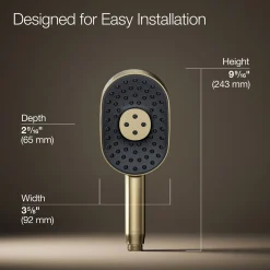 Oblong three-function handshower, 2.5 gpm^Kohler New