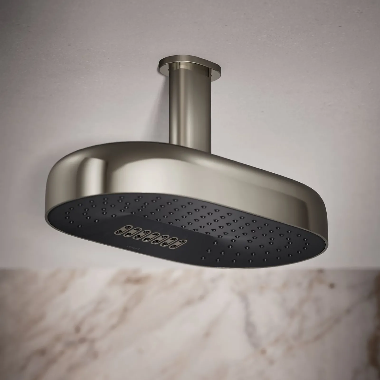 Oblong 14" two-function rainhead, 1.75 gpm^Kohler Online