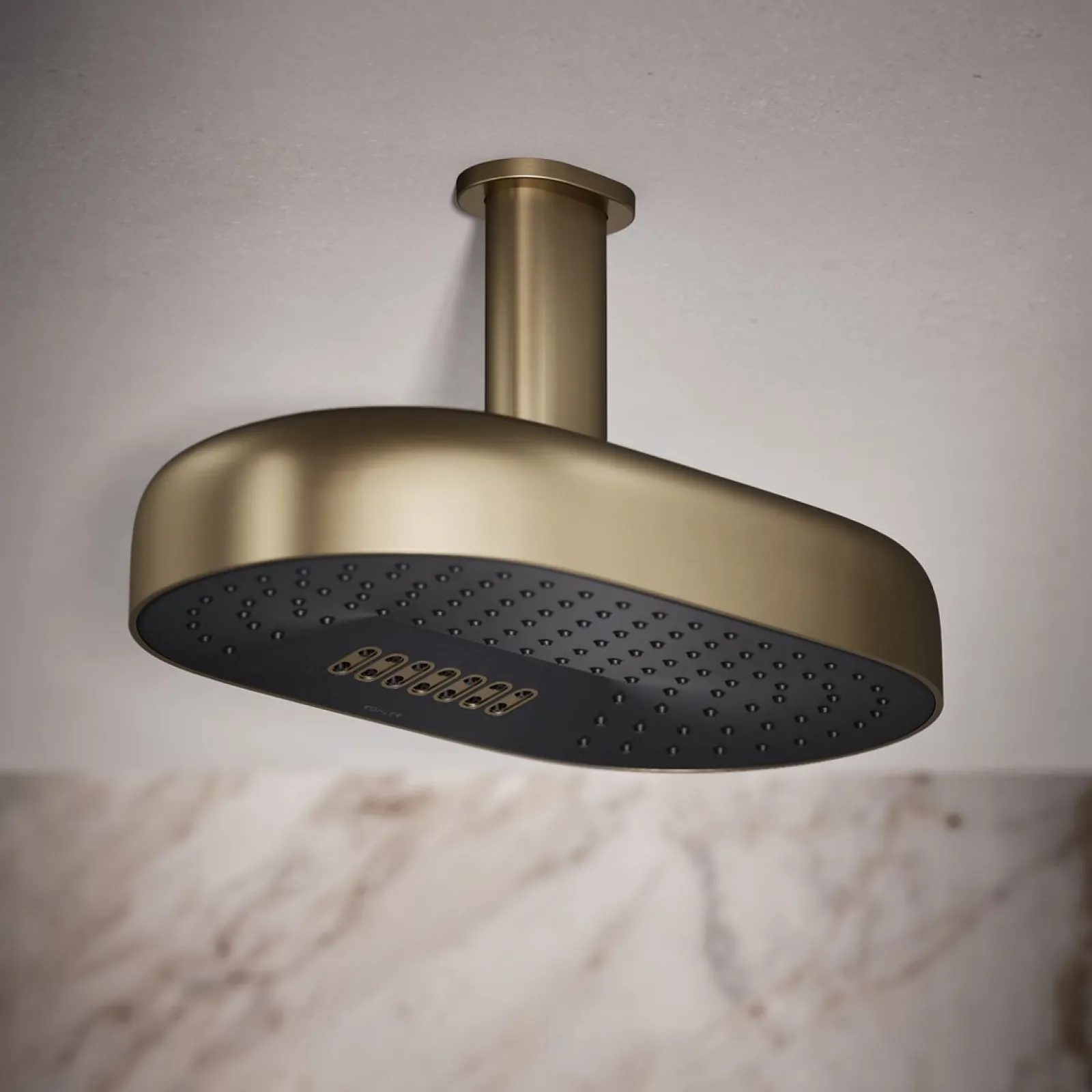Oblong 14" two-function rainhead, 1.75 gpm^Kohler Online