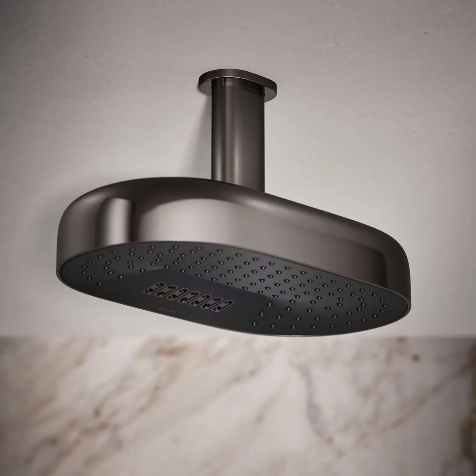 Oblong 14" two-function rainhead, 1.75 gpm^Kohler Online