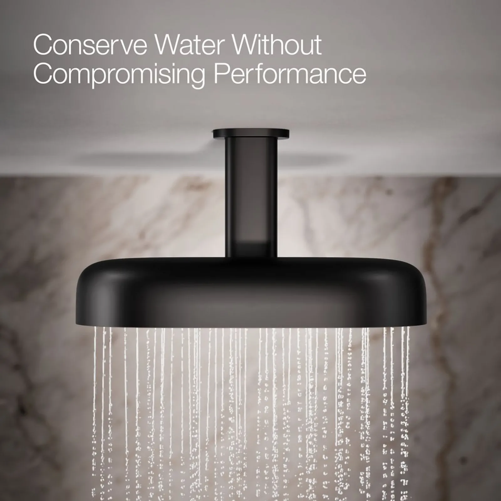 Oblong 14" two-function rainhead, 1.75 gpm^Kohler Online