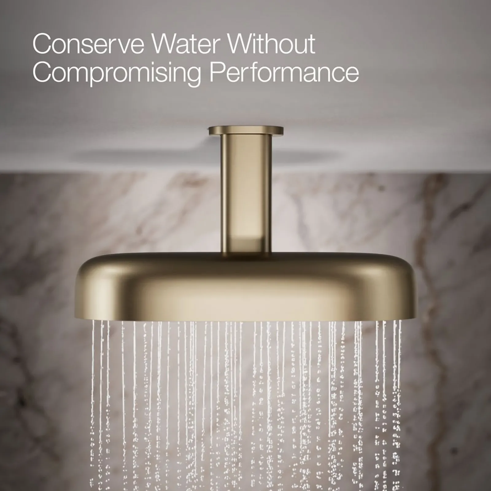 Oblong 14" two-function rainhead, 1.75 gpm^Kohler Online