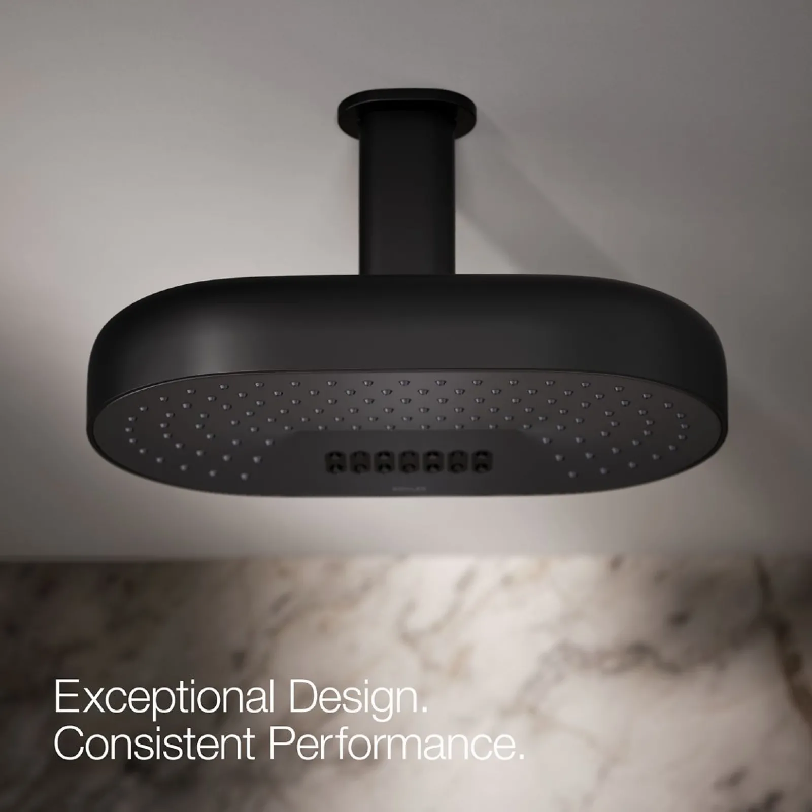 Oblong 14" two-function rainhead, 1.75 gpm^Kohler Online