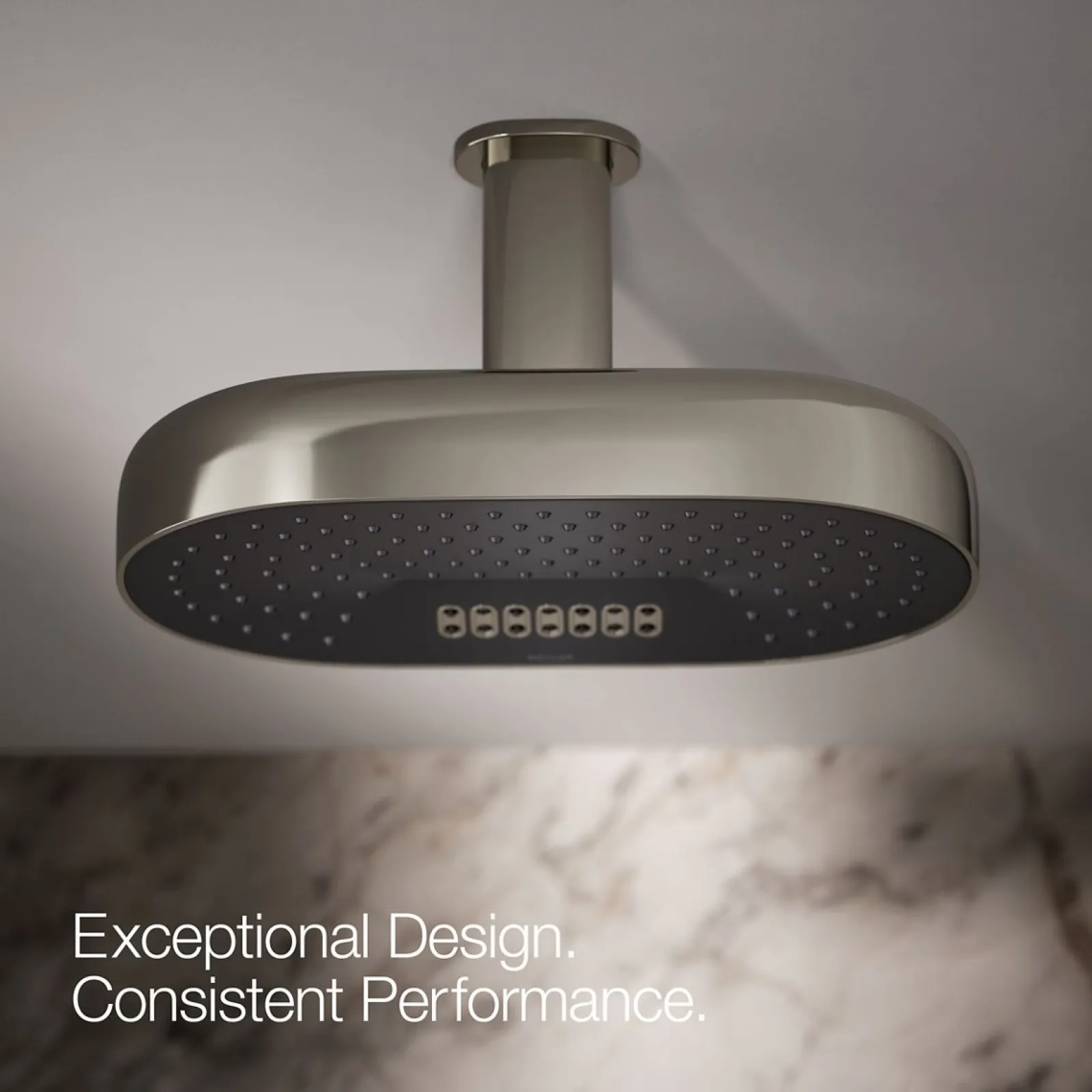 Oblong 14" two-function rainhead, 1.75 gpm^Kohler Online