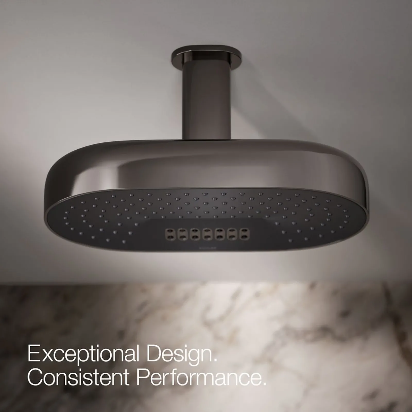 Oblong 14" two-function rainhead, 1.75 gpm^Kohler Online