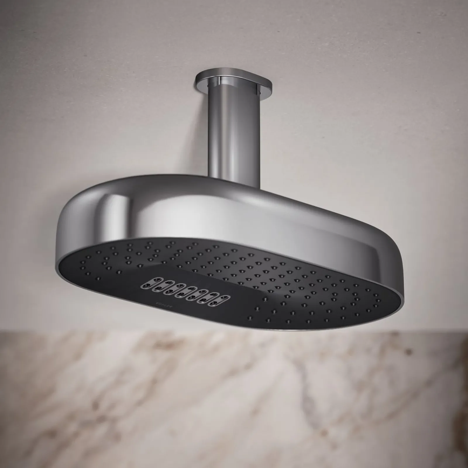 Oblong 14" two-function rainhead, 1.75 gpm^Kohler Online