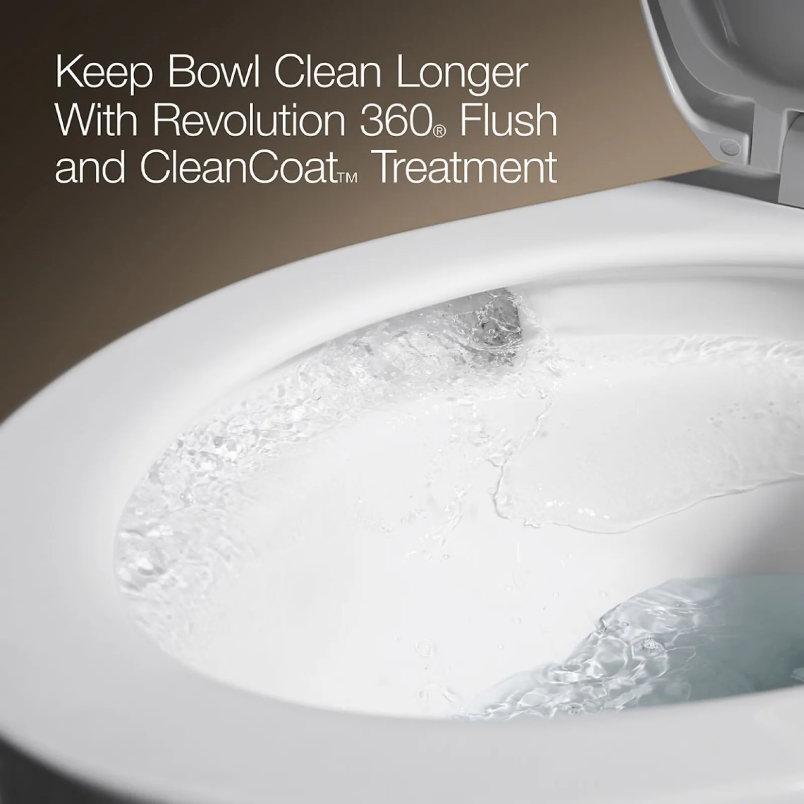 One-piece compact elongated 1.6 gpf toilet with Revolution 360® swirl flushing technology^Kohler Outlet
