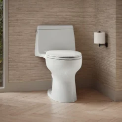 One-piece compact elongated 1.6 gpf toilet with Revolution 360® swirl flushing technology^Kohler Outlet