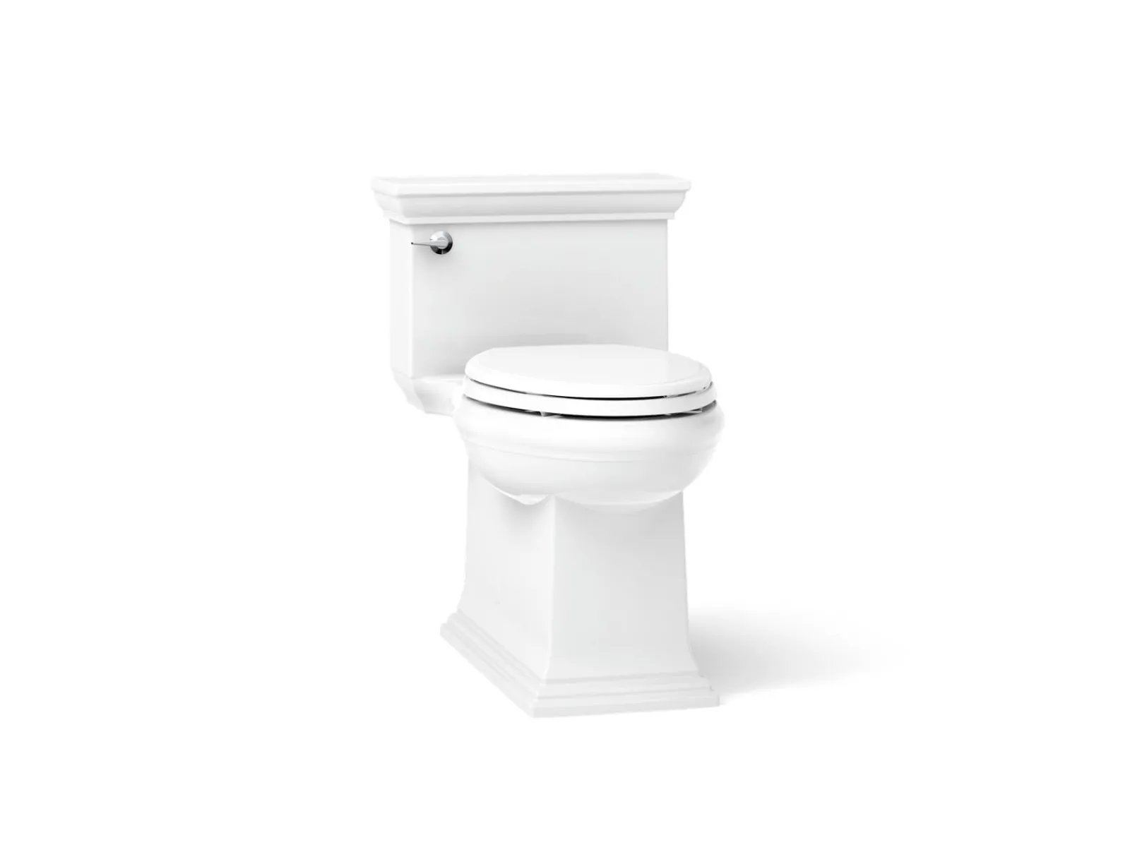 One-piece compact elongated toilet with skirted trapway, 1.28 gpf^Kohler Best