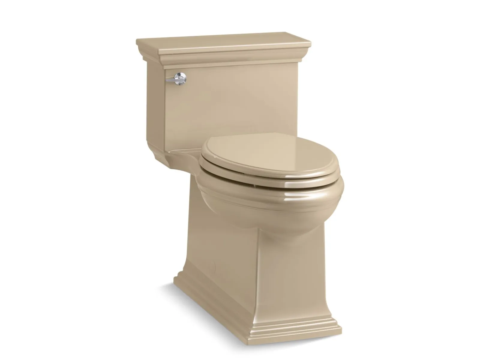 One-piece compact elongated toilet with skirted trapway, 1.28 gpf^Kohler Best