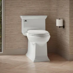 One-piece compact elongated toilet with skirted trapway, 1.28 gpf^Kohler Best