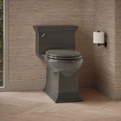 One-piece compact elongated toilet with skirted trapway, 1.28 gpf^Kohler Best