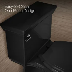 One-piece compact elongated toilet with skirted trapway, 1.28 gpf^Kohler Best