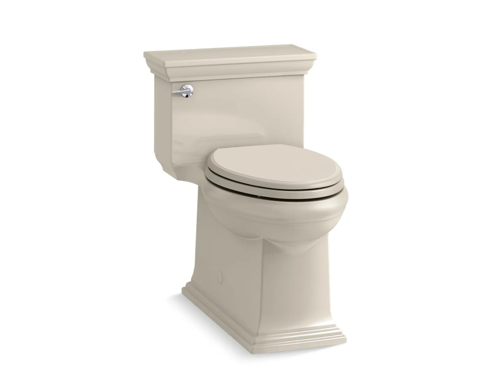 One-piece compact elongated toilet with skirted trapway, 1.28 gpf^Kohler Best