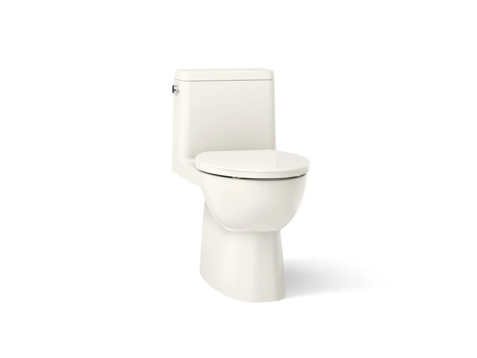 One-piece compact elongated toilet with skirted trapway, 1.28 gpf^Kohler Best