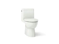 One-piece compact elongated toilet with skirted trapway, 1.28 gpf^Kohler Best